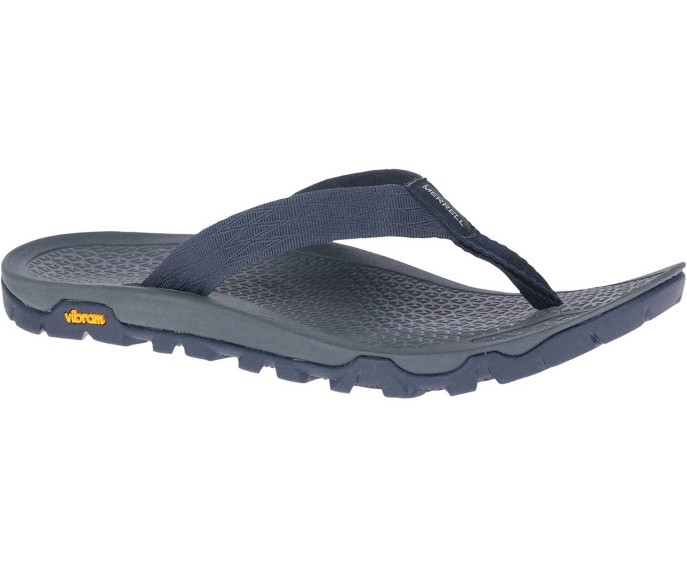 Merrell Sandals Navy - Breakwater Flip - Mens 34AOGLZBV